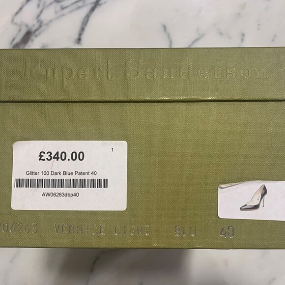 Rupert Sanderson Navy Patent Heels - New in Box - Picture 7 of 8